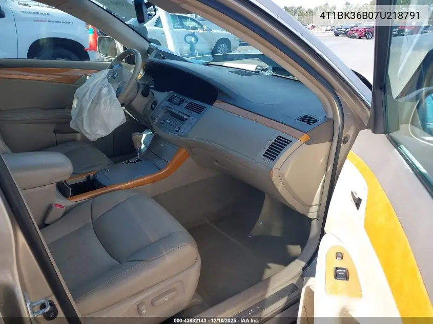 4T1BK36B07U218791 2007 Toyota Avalon Xls