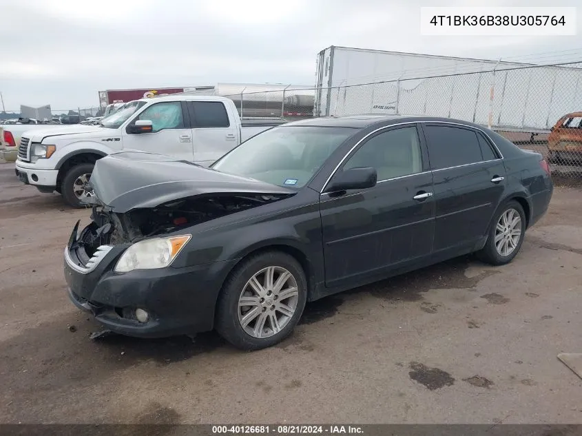 2008 Toyota Avalon Xl/Xls/Touring/Limited VIN: 4T1BK36B38U305764 Lot: 40126681