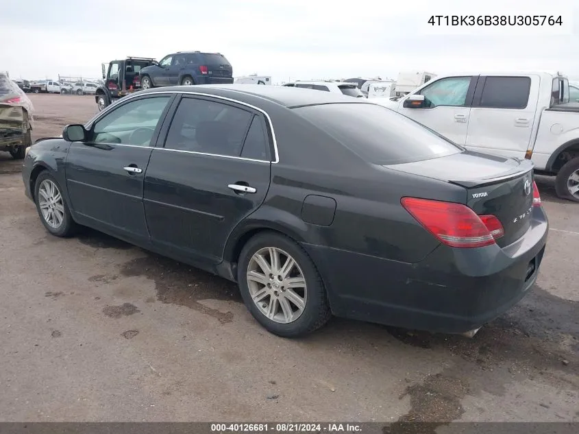 2008 Toyota Avalon Xl/Xls/Touring/Limited VIN: 4T1BK36B38U305764 Lot: 40126681