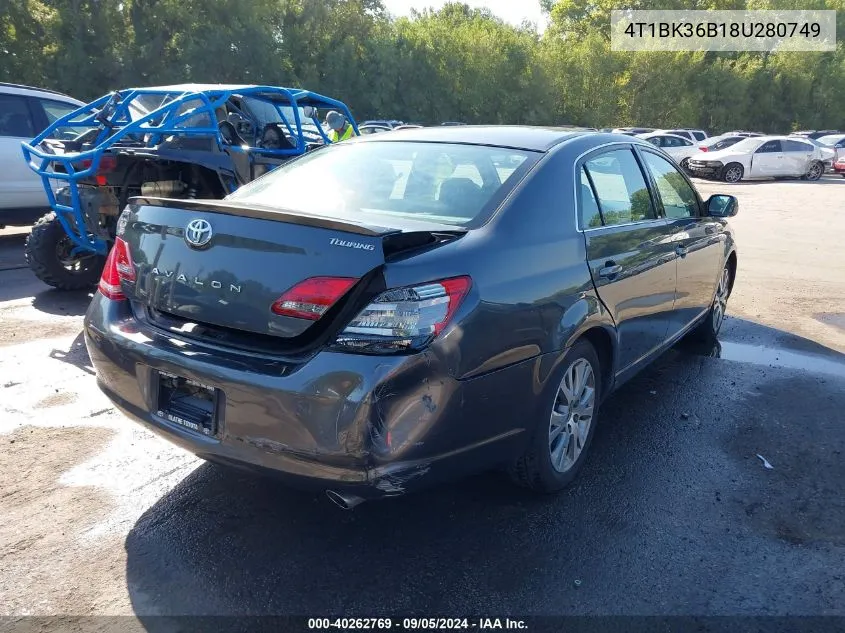 2008 Toyota Avalon Touring VIN: 4T1BK36B18U280749 Lot: 40262769