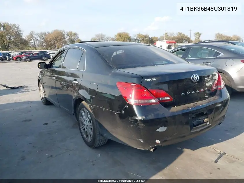 4T1BK36B48U301819 2008 Toyota Avalon Limited