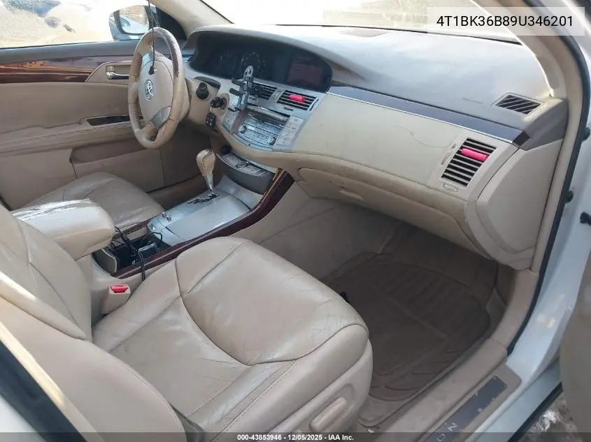 4T1BK36B89U346201 2009 Toyota Avalon Xls