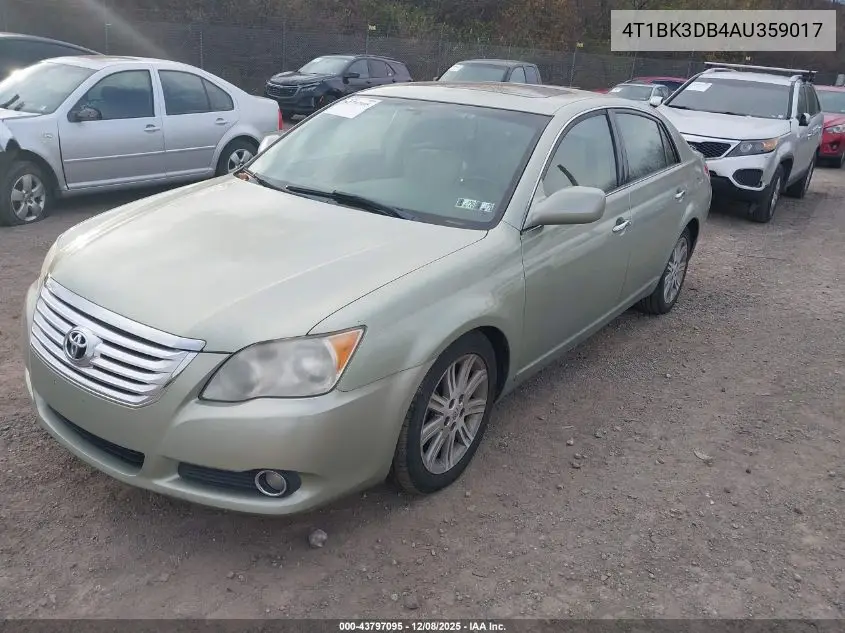 4T1BK3DB4AU359017 2010 Toyota Avalon Limited