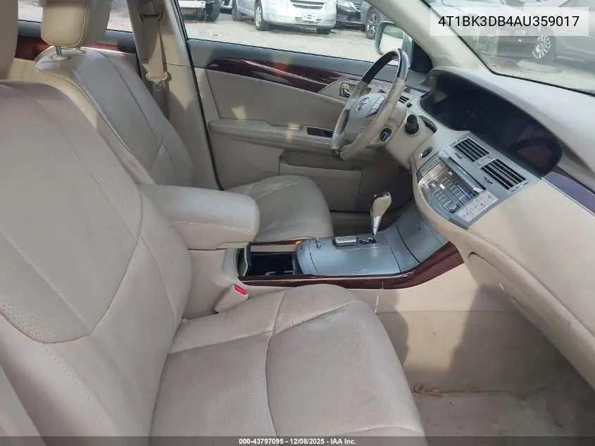 4T1BK3DB4AU359017 2010 Toyota Avalon Limited