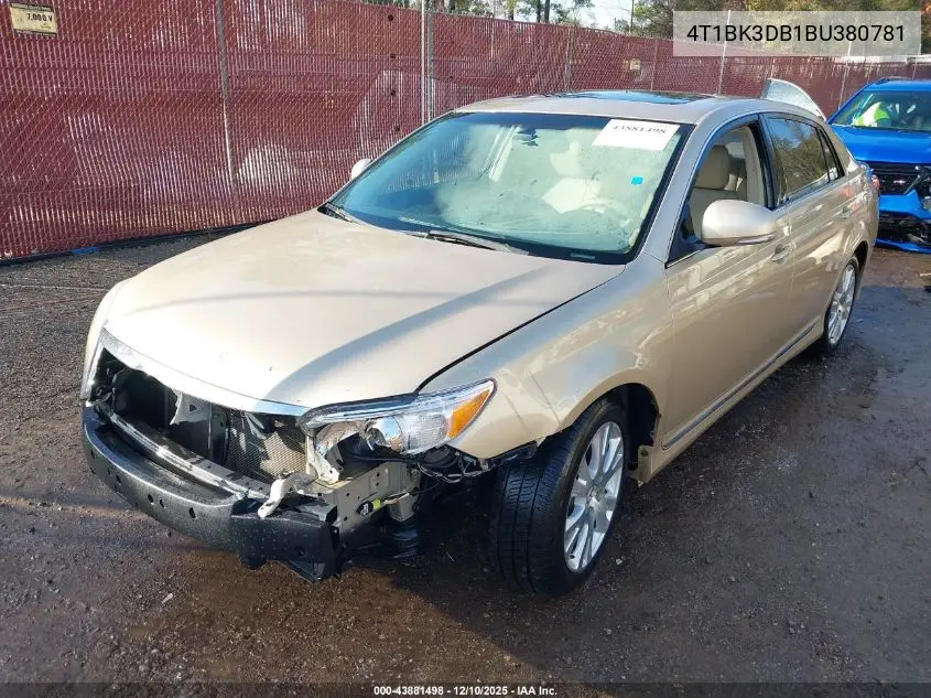 4T1BK3DB1BU380781 2011 Toyota Avalon