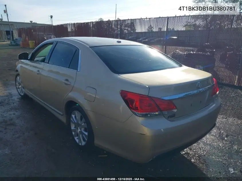 4T1BK3DB1BU380781 2011 Toyota Avalon