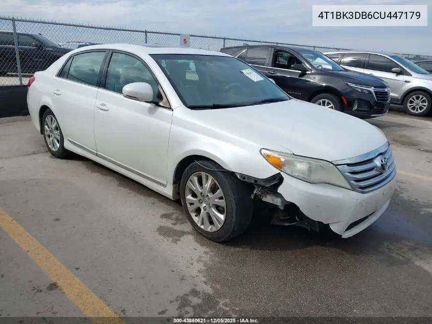 4T1BK3DB6CU447179 2012 Toyota Avalon