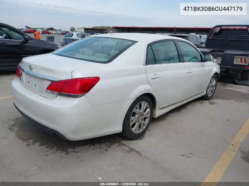 4T1BK3DB6CU447179 2012 Toyota Avalon