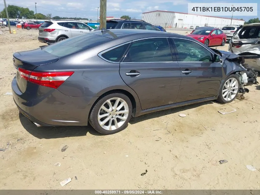 2013 Toyota Avalon Limited VIN: 4T1BK1EB1DU045705 Lot: 40259971