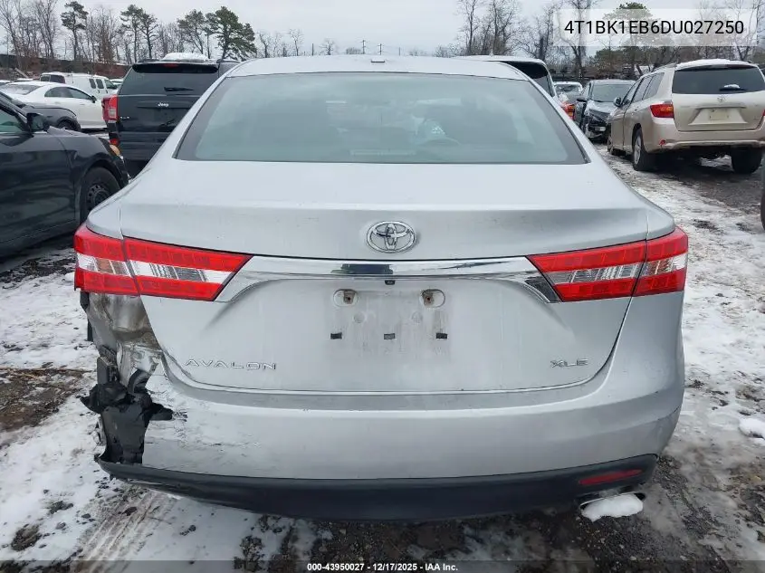 4T1BK1EB6DU027250 2013 Toyota Avalon Xle Touring