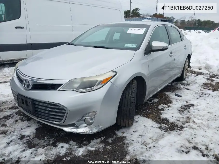4T1BK1EB6DU027250 2013 Toyota Avalon Xle Touring