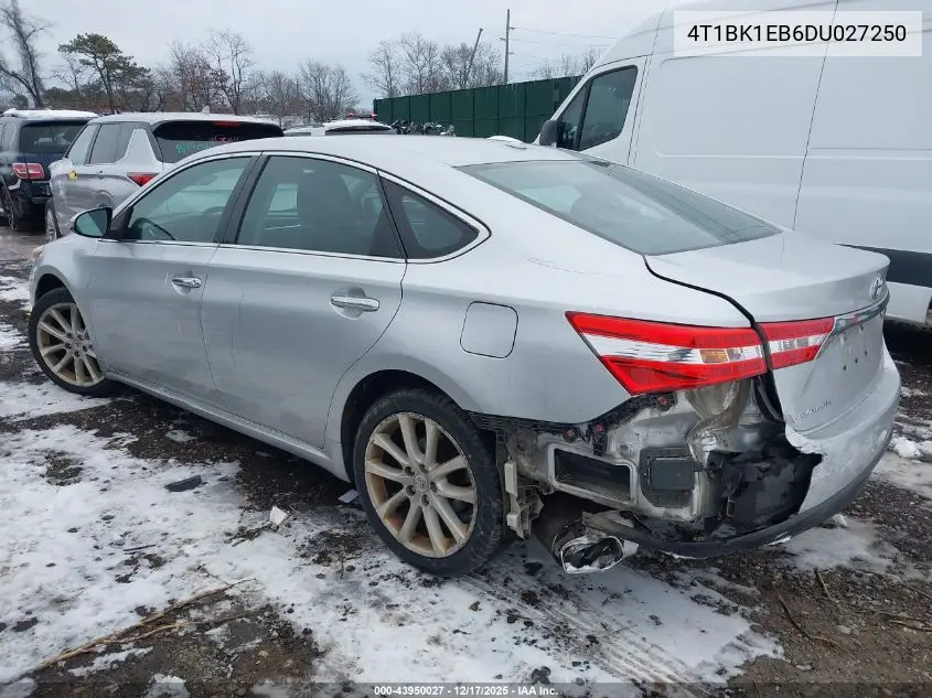4T1BK1EB6DU027250 2013 Toyota Avalon Xle Touring