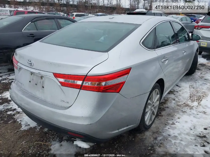 4T1BK1EB6DU027250 2013 Toyota Avalon Xle Touring