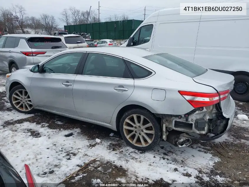 4T1BK1EB6DU027250 2013 Toyota Avalon Xle Touring