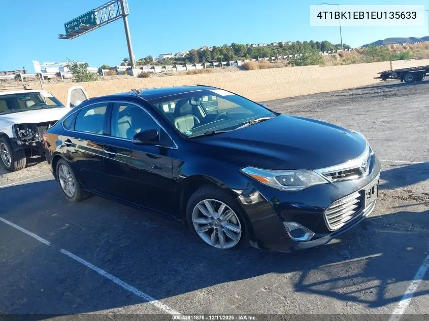 4T1BK1EB1EU135633 2014 Toyota Avalon Xle Premium