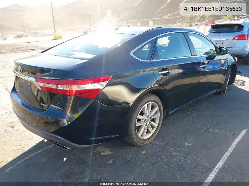 4T1BK1EB1EU135633 2014 Toyota Avalon Xle Premium