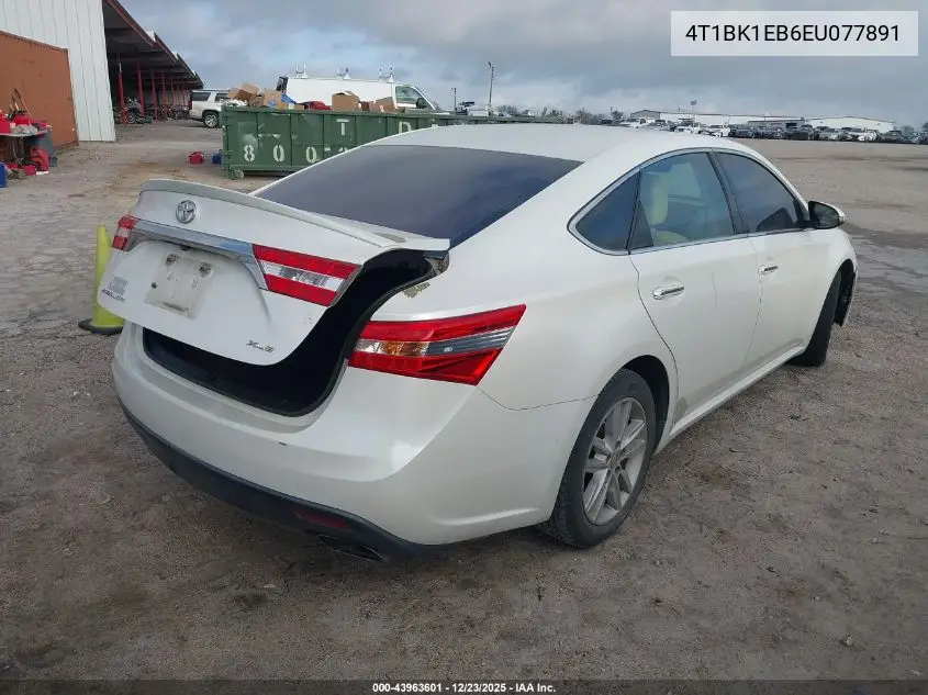 4T1BK1EB6EU077891 2014 Toyota Avalon Xle Premium