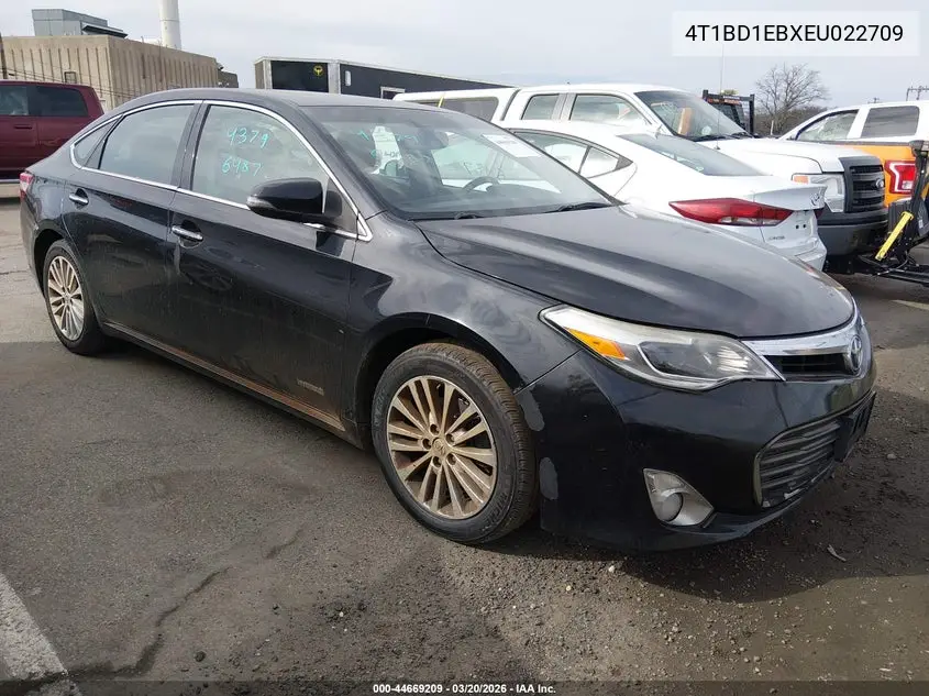 4T1BD1EBXEU022709 2014 Toyota Avalon Hybrid Xle Touring