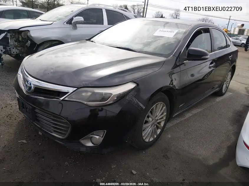 4T1BD1EBXEU022709 2014 Toyota Avalon Hybrid Xle Touring