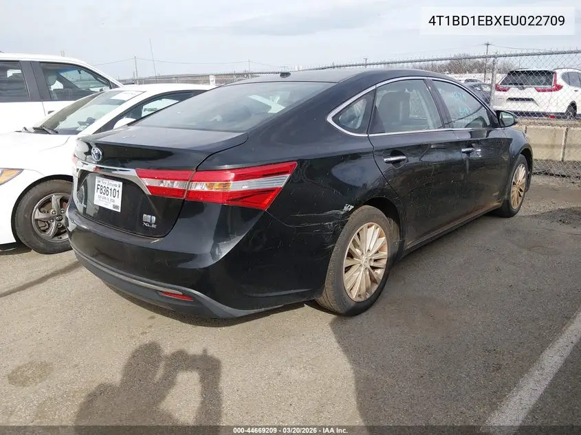 4T1BD1EBXEU022709 2014 Toyota Avalon Hybrid Xle Touring