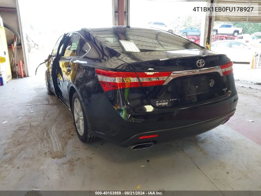 2015 Toyota Avalon Xle/Premium/Touring/Ltd VIN: 4T1BK1EB0FU178927 Lot: 40153959