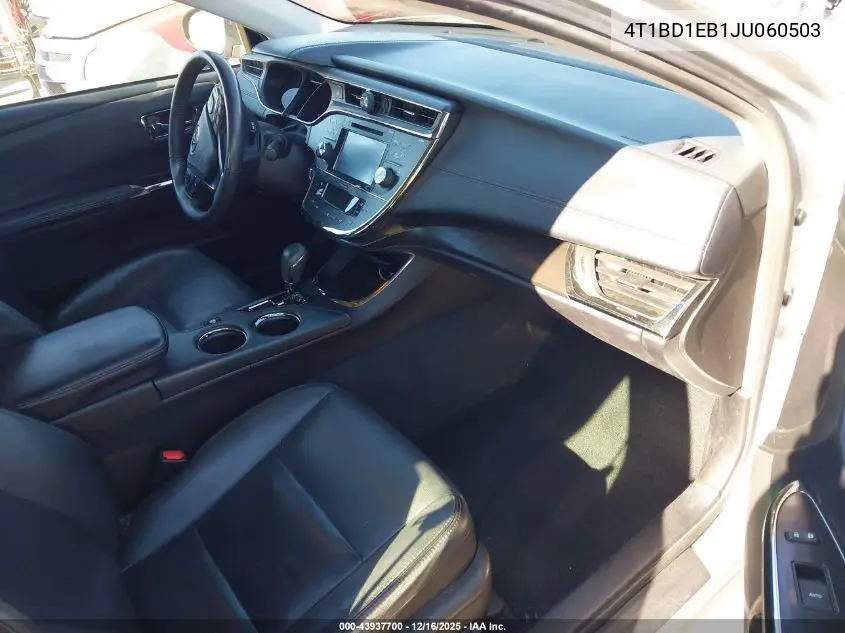 4T1BD1EB1JU060503 2018 Toyota Avalon Hybrid Xle Premium