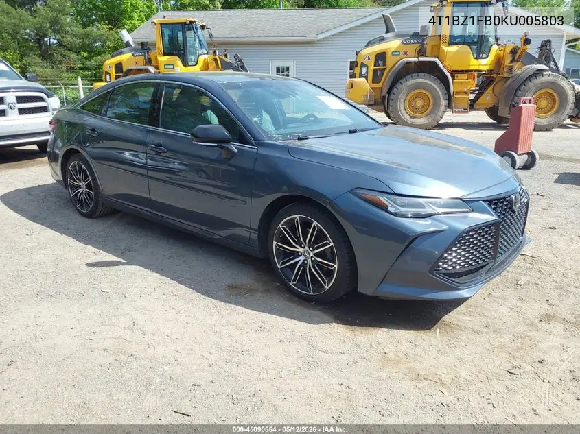 2019 Toyota Avalon Touring VIN: 4T1BZ1FB0KU005803 Lot: 45090554