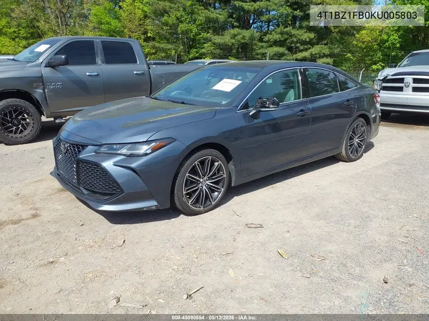 2019 Toyota Avalon Touring VIN: 4T1BZ1FB0KU005803 Lot: 45090554