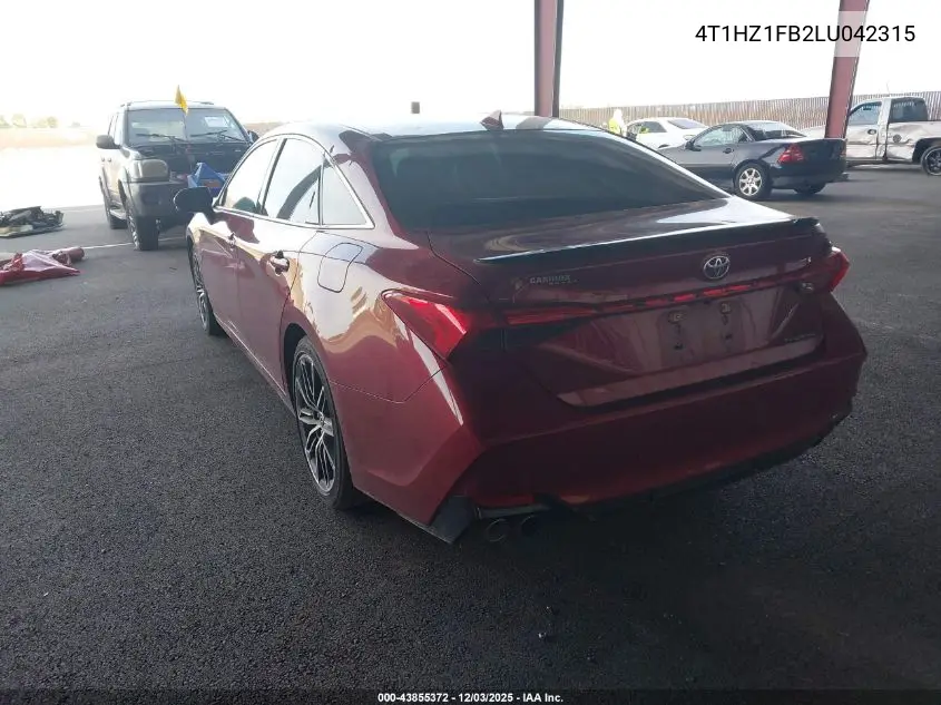 4T1HZ1FB2LU042315 2020 Toyota Avalon Touring
