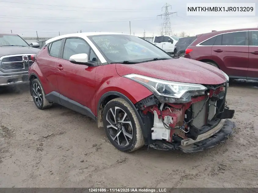 NMTKHMBX1JR013209 2018 Toyota C-Hr
