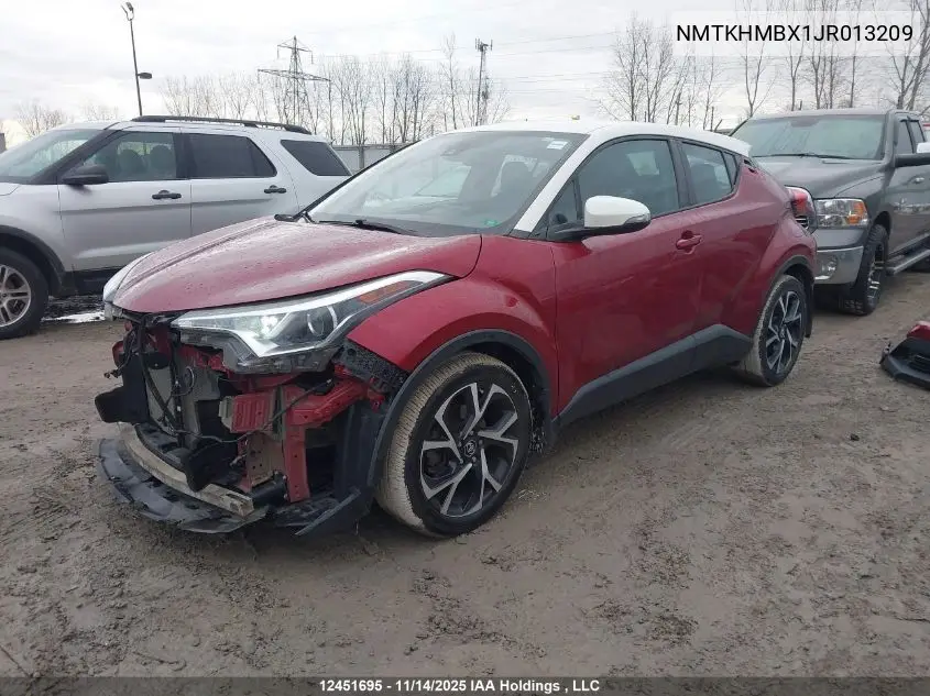 NMTKHMBX1JR013209 2018 Toyota C-Hr