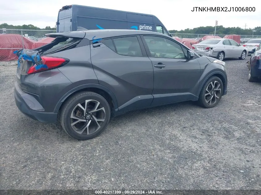 JTNKHMBX2J1006800 2018 Toyota C-Hr Xle