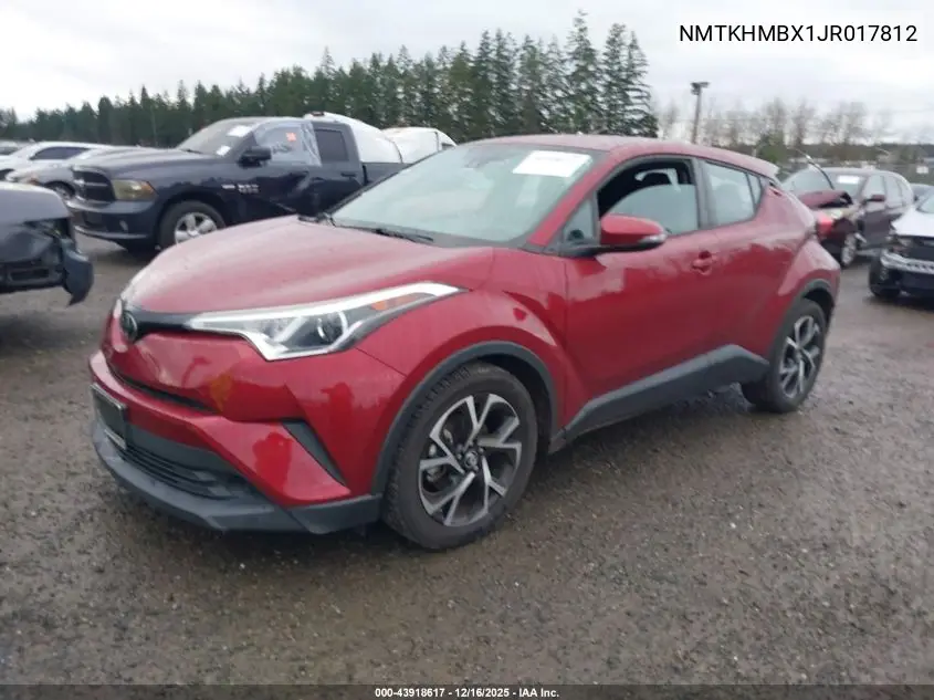 NMTKHMBX1JR017812 2018 Toyota C-Hr Xle