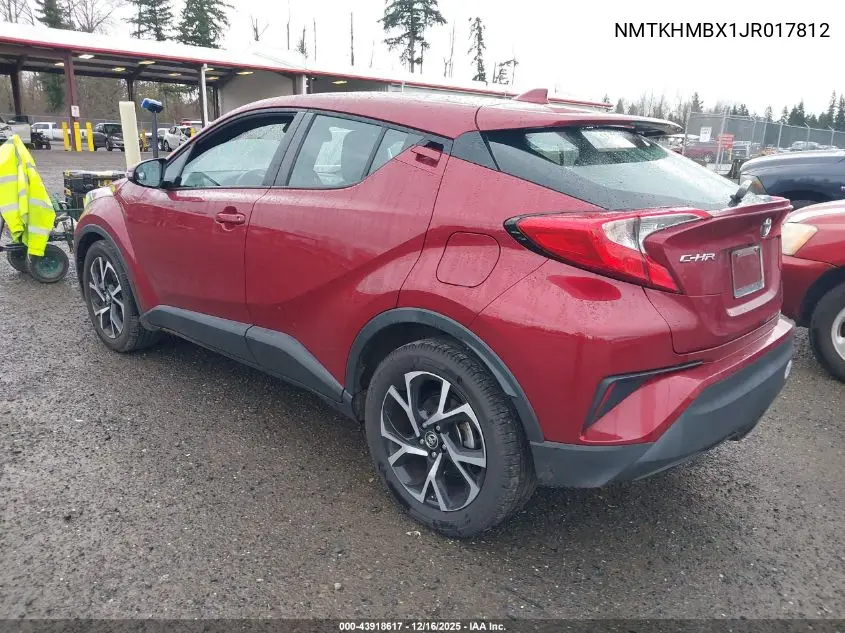NMTKHMBX1JR017812 2018 Toyota C-Hr Xle