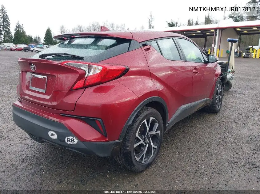 NMTKHMBX1JR017812 2018 Toyota C-Hr Xle