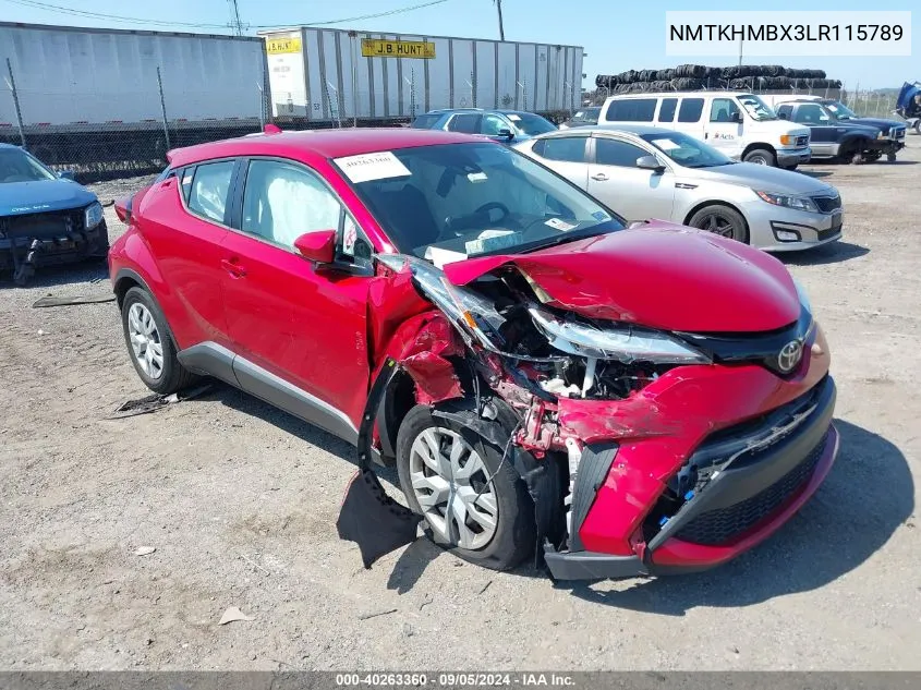 NMTKHMBX3LR115789 2020 Toyota C-Hr Le