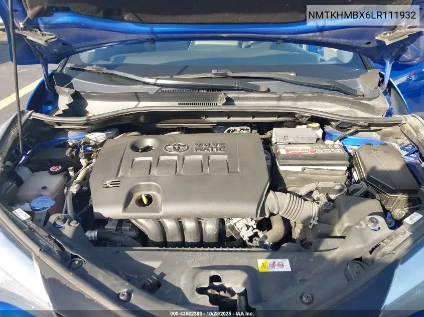 NMTKHMBX6LR111932 2020 Toyota C-Hr Le