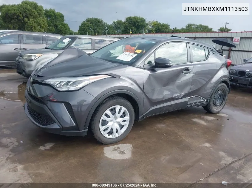 JTNKHMBXXM1113503 2021 Toyota C-Hr Le