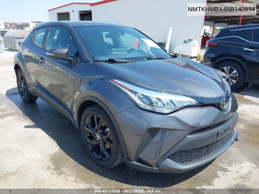 NMTKHMBX4NR140994 2022 Toyota C-Hr Xle