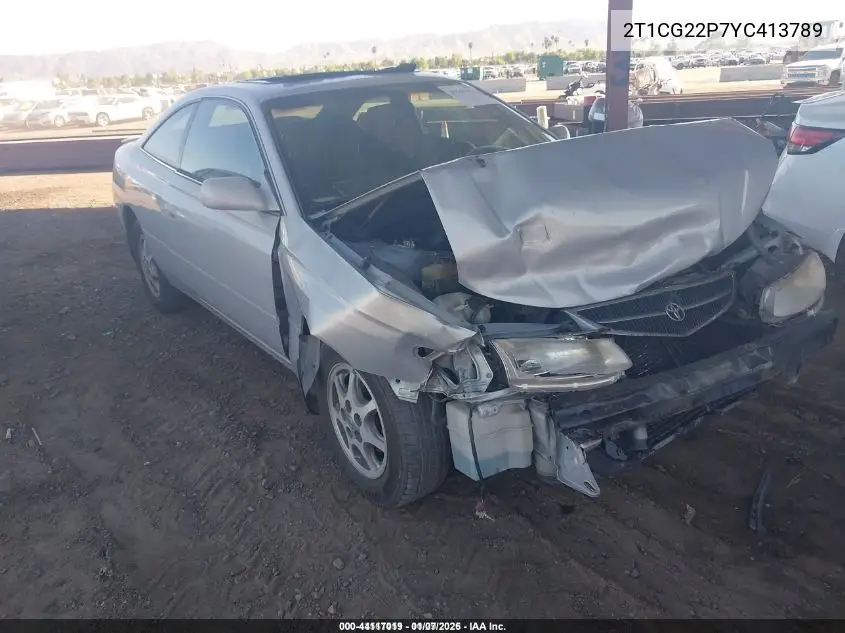 2T1CG22P7YC413789 2000 Toyota Camry Solara Se