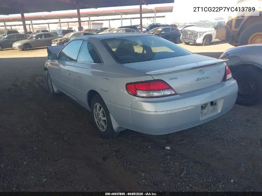 2T1CG22P7YC413789 2000 Toyota Camry Solara Se