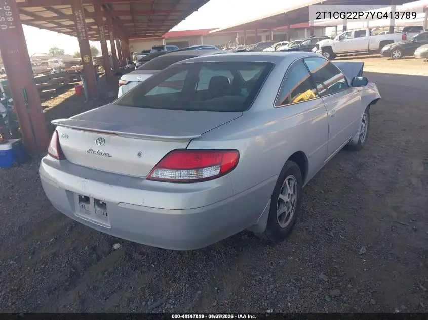2T1CG22P7YC413789 2000 Toyota Camry Solara Se