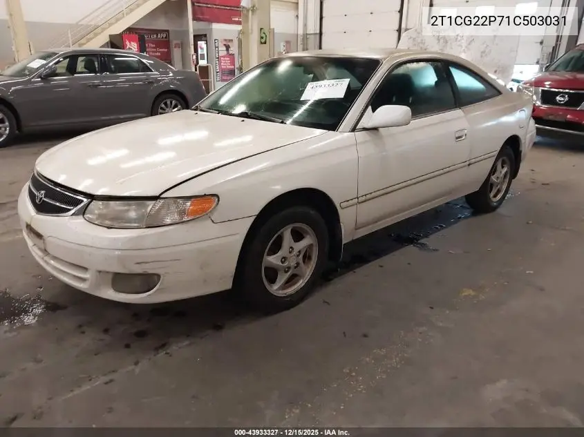 2T1CG22P71C503031 2001 Toyota Camry Solara Se