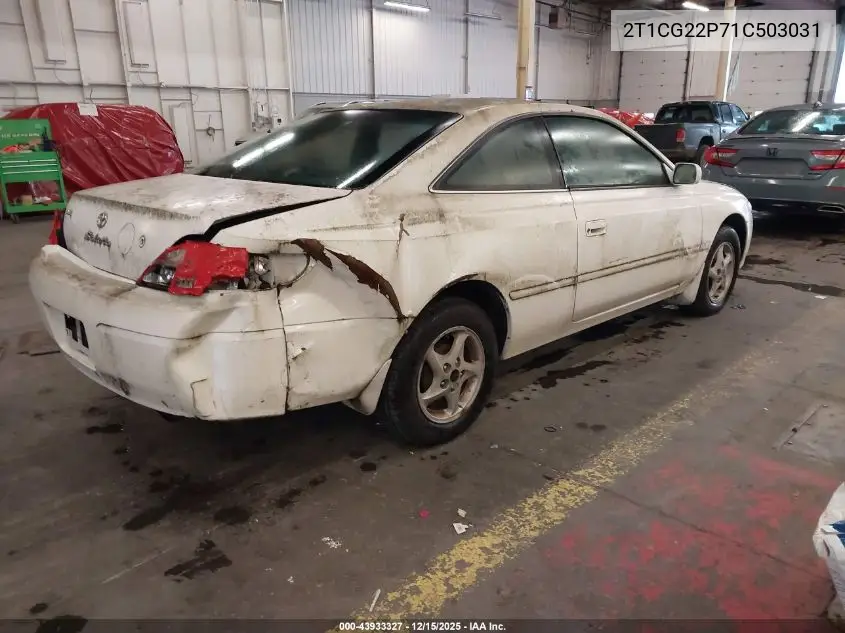 2T1CG22P71C503031 2001 Toyota Camry Solara Se
