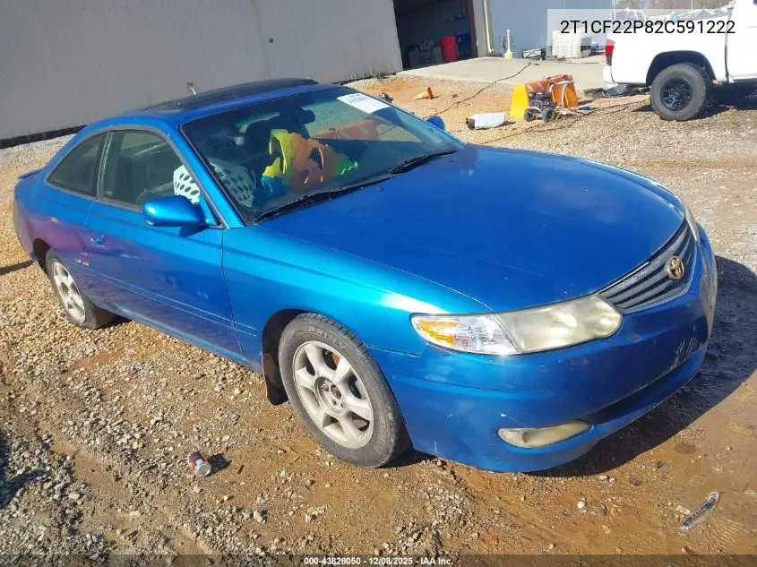 2T1CF22P82C591222 2002 Toyota Camry Solara Sle V6