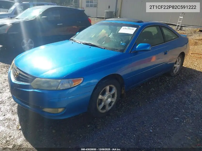 2T1CF22P82C591222 2002 Toyota Camry Solara Sle V6