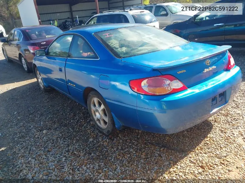 2T1CF22P82C591222 2002 Toyota Camry Solara Sle V6