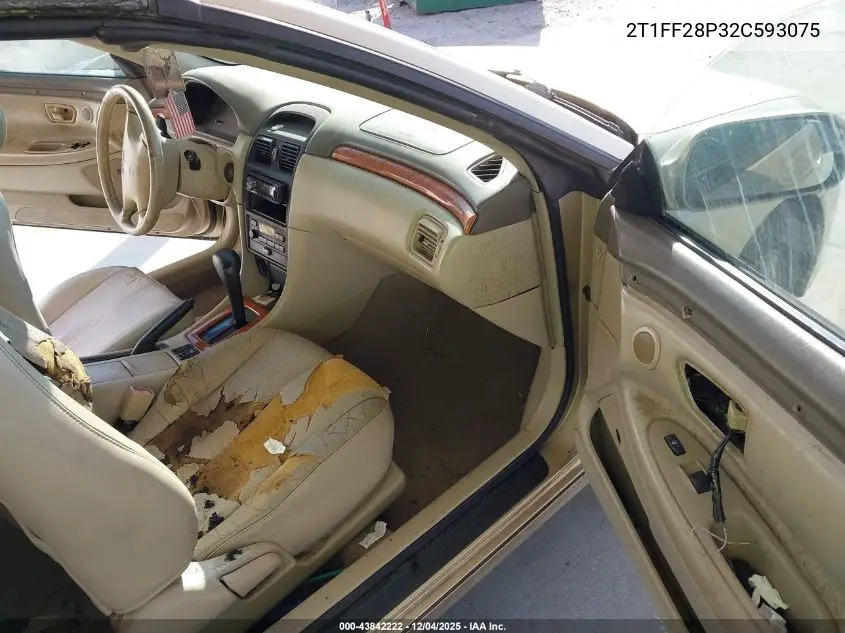 2T1FF28P32C593075 2002 Toyota Camry Solara Sle V6