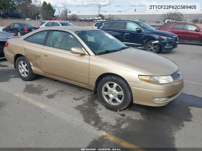 2002 Toyota Camry Solara Se V6 VIN: 2T1CF22P62C589405 Lot: 44425467