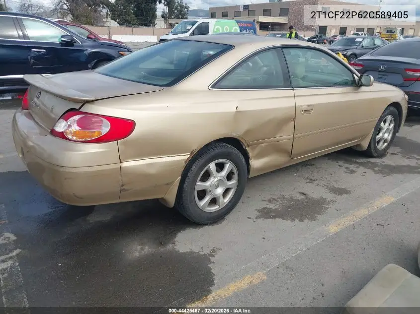 2002 Toyota Camry Solara Se V6 VIN: 2T1CF22P62C589405 Lot: 44425467